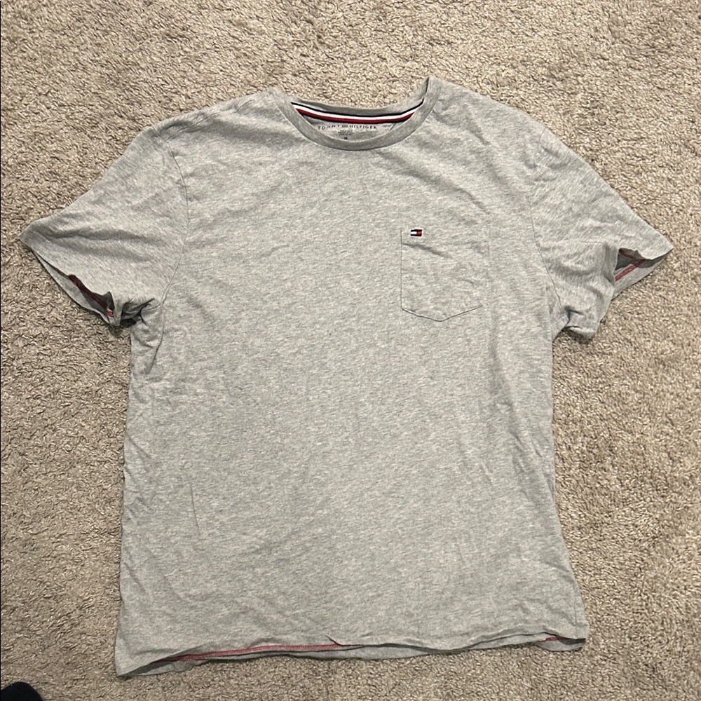 Tommy Hilfiger Light Gray Short Sleeve Tee